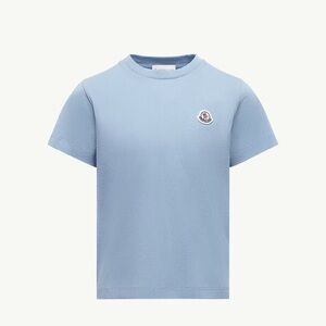 Moncler Sky Blue Tee with Logo